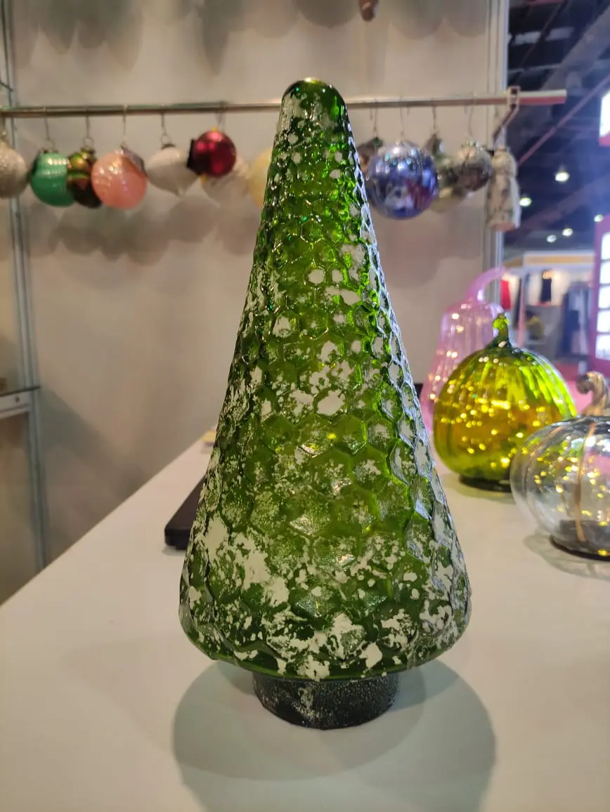 Glass Christmas Tree Decoration